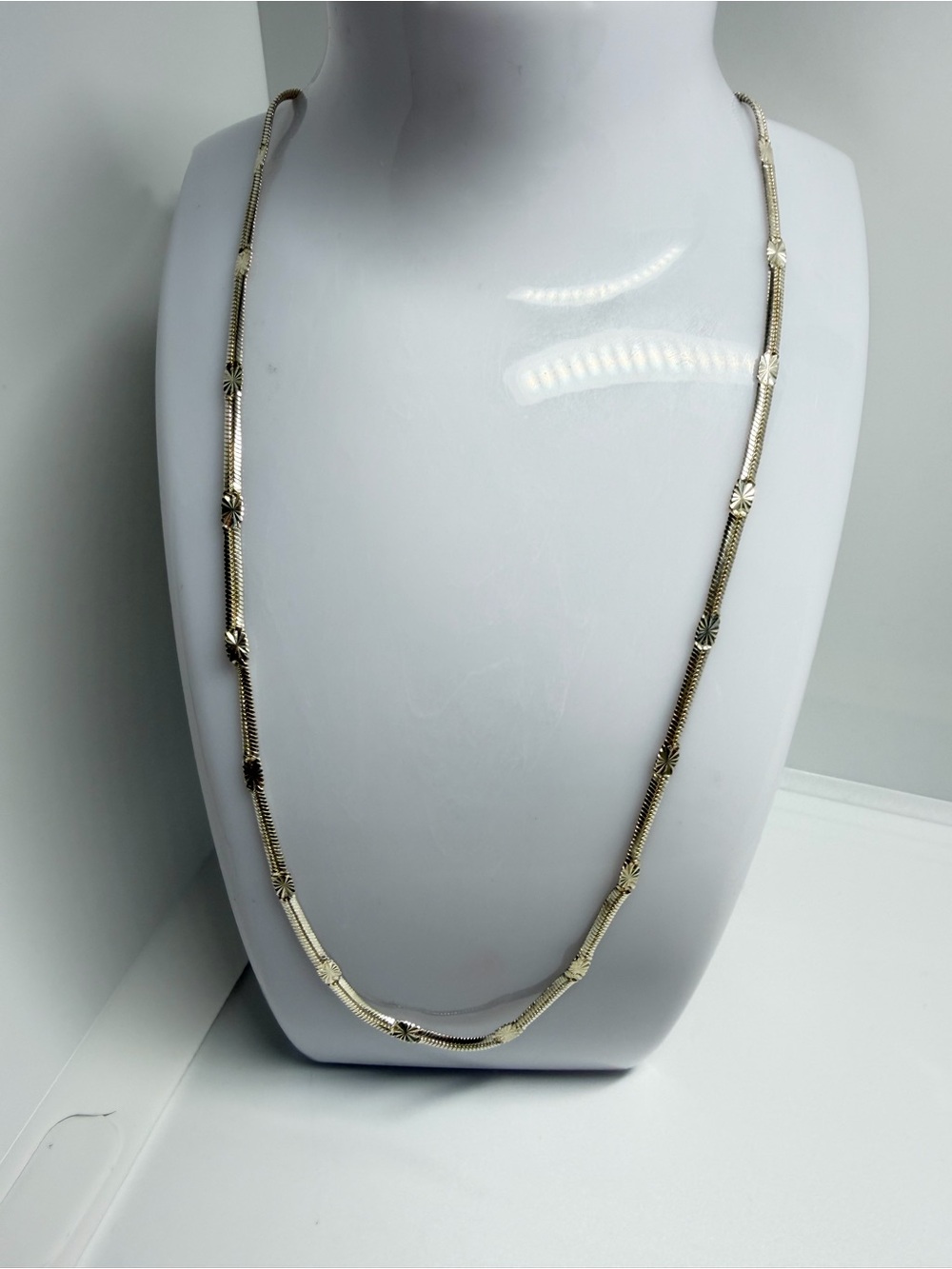925 Sterling Silver Chain 22” Long Chain only Necklace